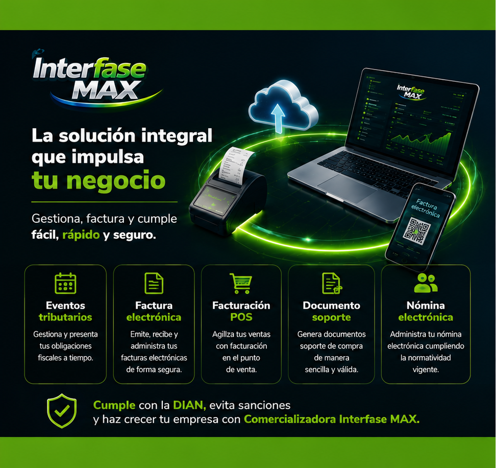 Interfase MAX — panel de control